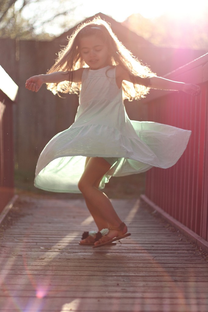 little girl dancing